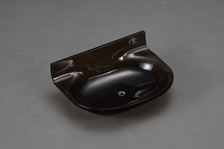 single soap dish oval smoke