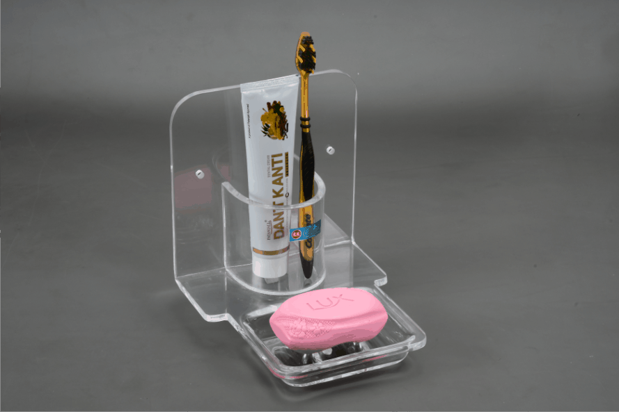 paste holder with soap dish 2 in 1